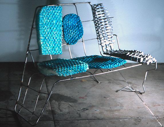 "three-seater" aka "blue chair"